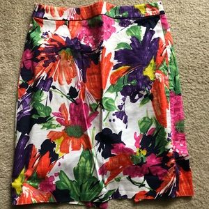 J.Crew Factory floral pencil skirt - size 4